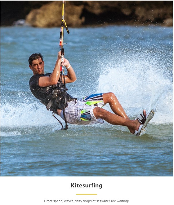 Kitesurfing